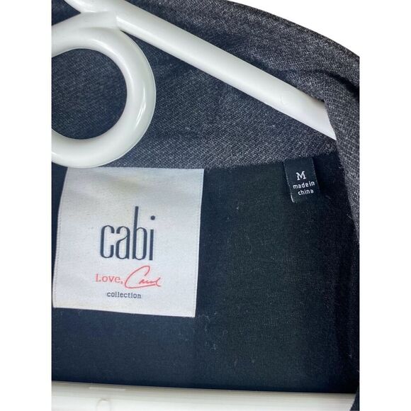 Cabi Womens Gray Black Love Carol Collection Modern Mesh Jacket Size Medium - Picture 5 of 5